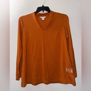 Liz Claiborne Rust Long Sleeve Top